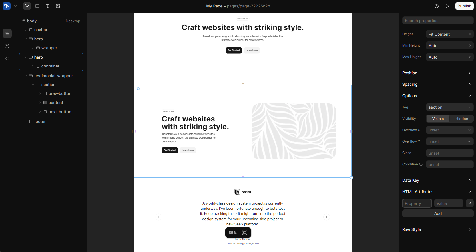 HTML Attributes Section