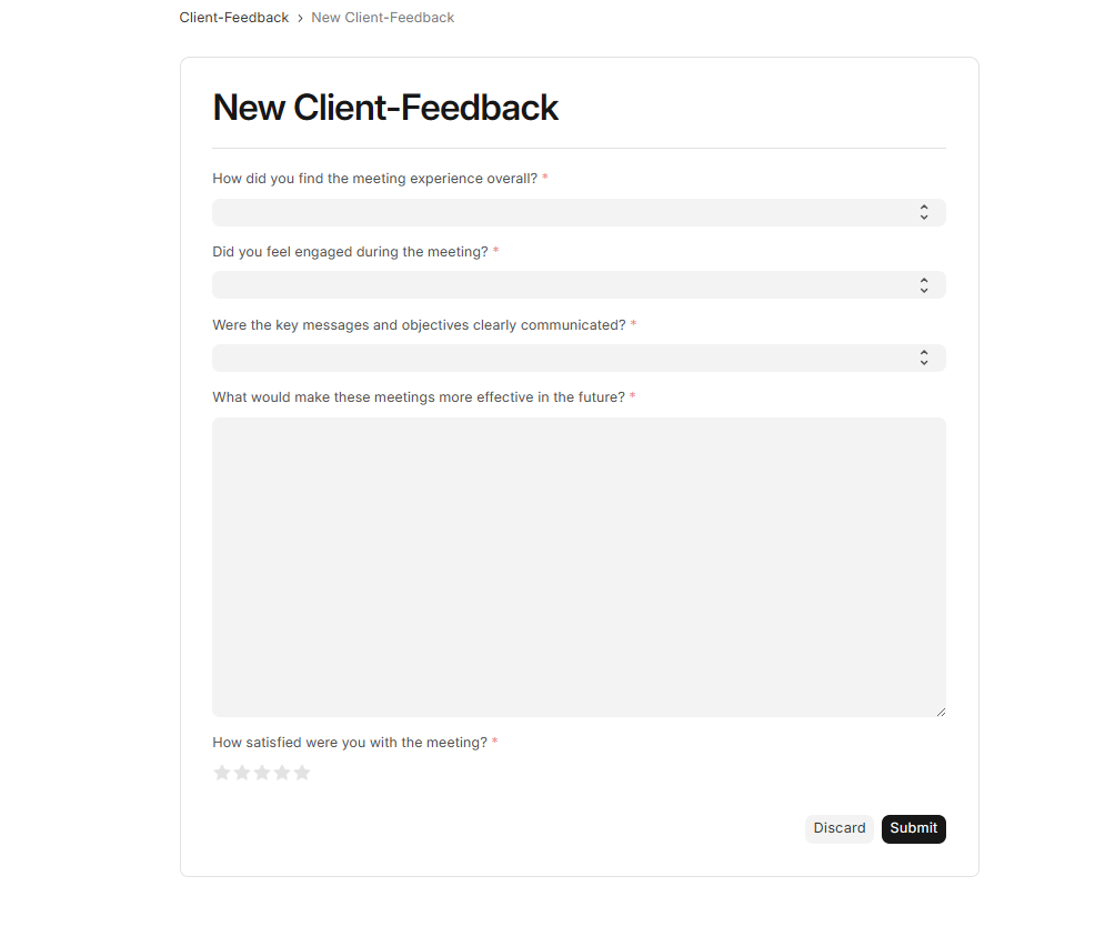 Frappe WebForm User View