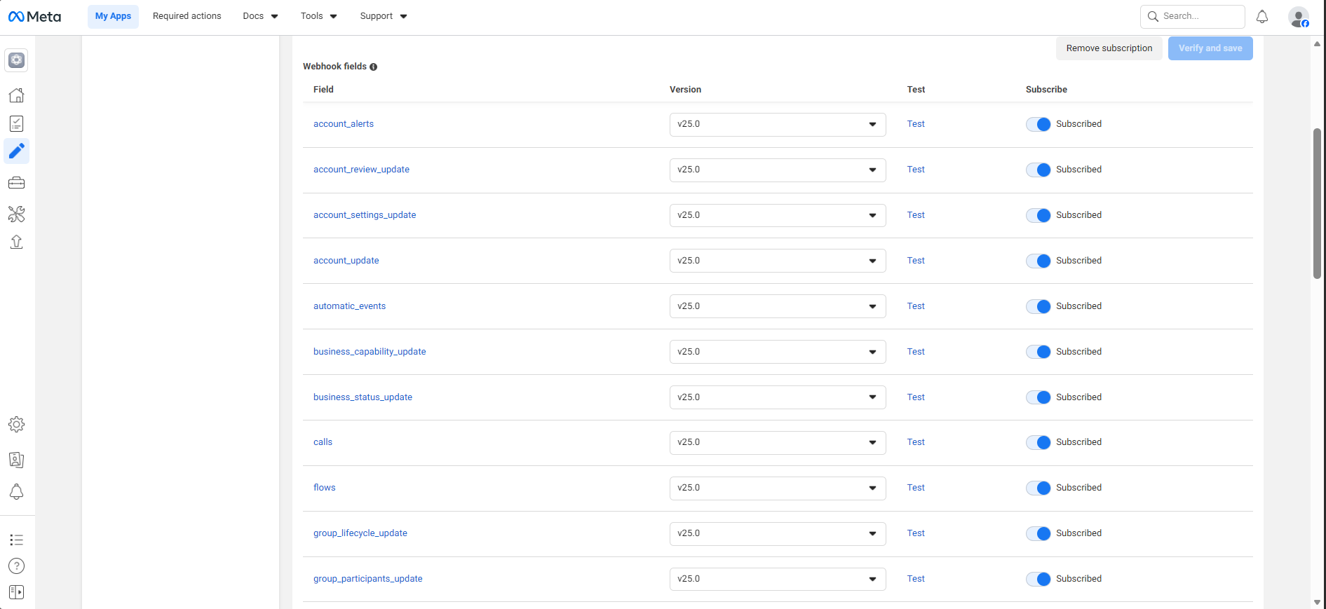 Webhook Verification Success
